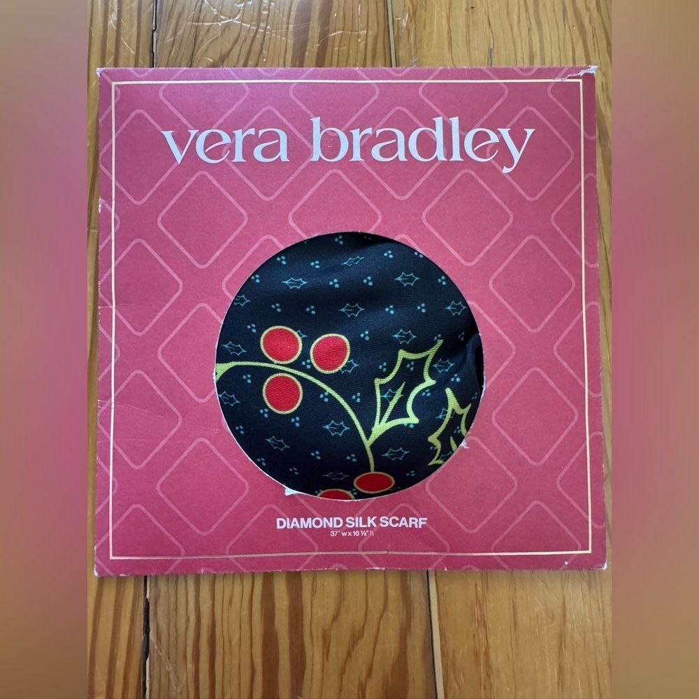NWT Vera Bradley Holiday Silk Scarf